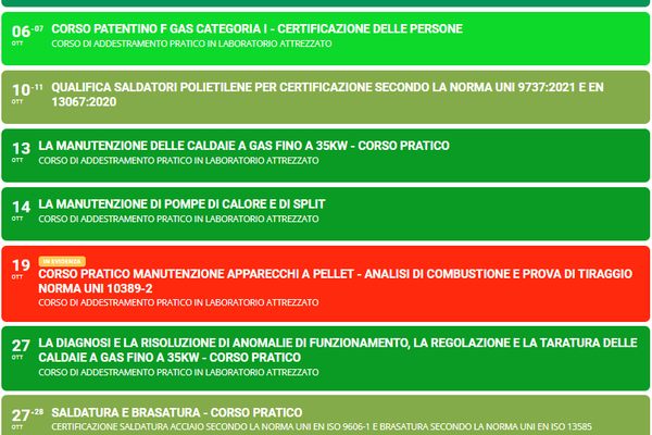 Programmazione Ottobre