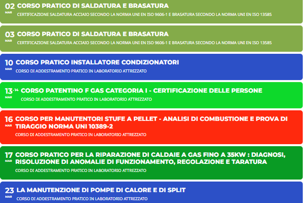 Programmazione Marzo